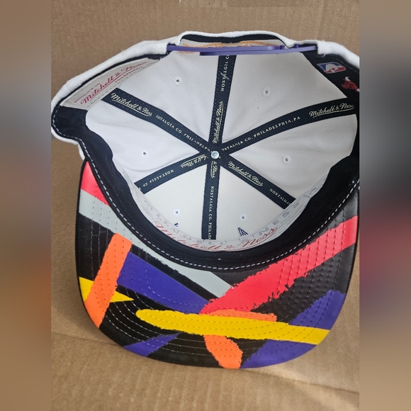 Mitchell & Ness Chicago Bulls Snapback Cap (White, Black, Red, Purple, Yellow) - Picture 5 of 5